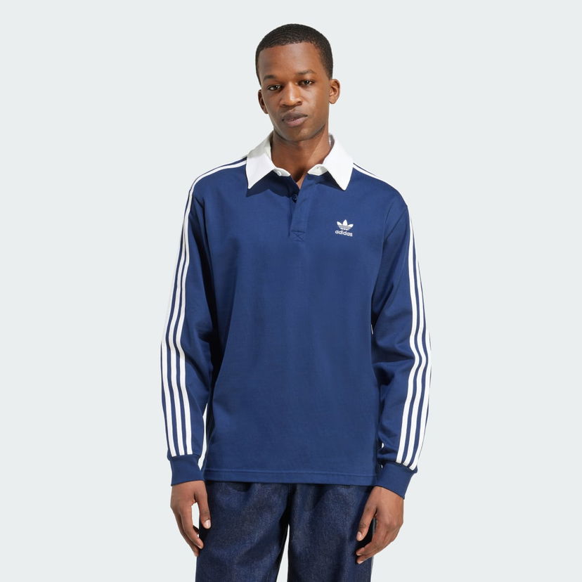 Polo skjorte adidas Performance Adicolor Rugby Polo Shirt Blå | JY1400