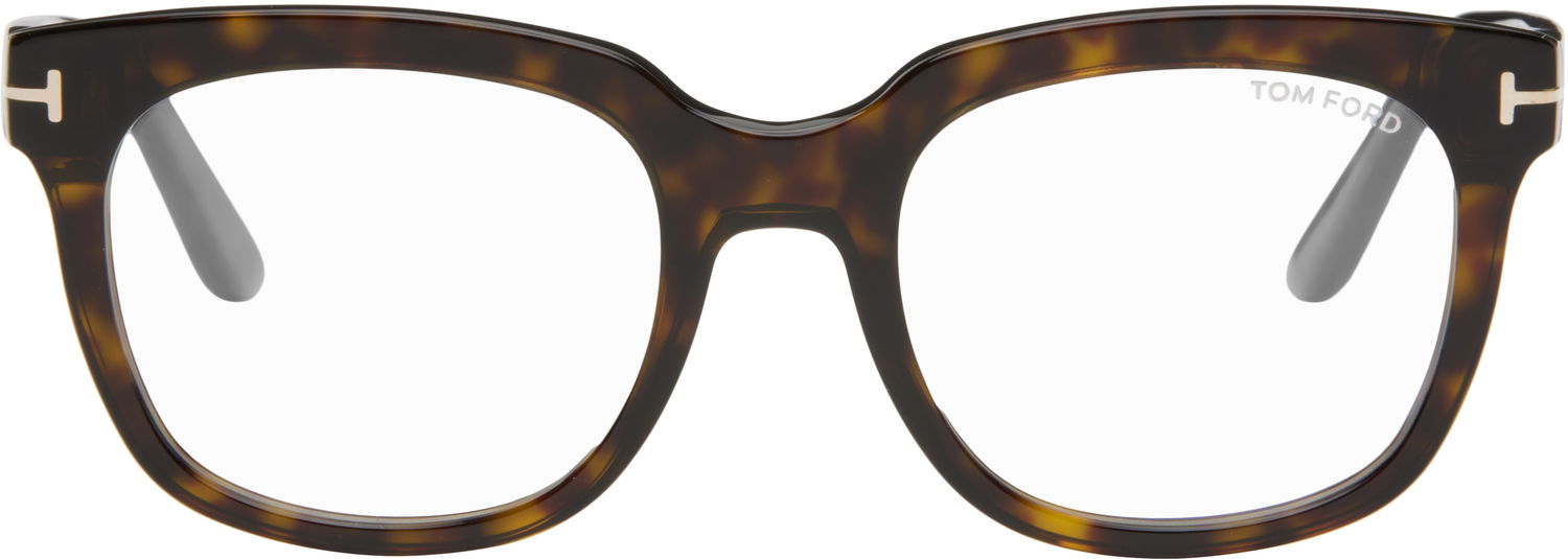 Solbriller Tom Ford Tom Ford Full Rim Square Acetate Glasses Brun | FT5537-B_52052, 0
