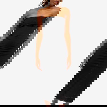 Kjole Miaou Miaou Lila Strapless Sheer Mesh Midi Dress, Size Large Sort | 5025PM3BLK, 2