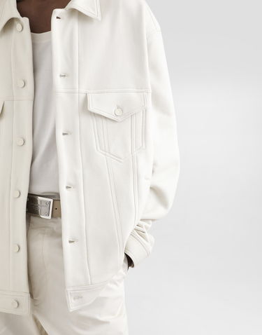 Jakke Dolce & Gabbana Dolce & Gabbana Cotton Fleece Jacket Hvid | G9BKBTHU7O5W0802, 3