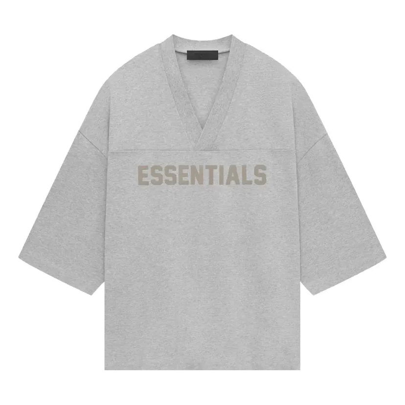 T-shirt Fear of God Essentials Heavy Jersey Football T-Shirt Grå | 125SP244106F