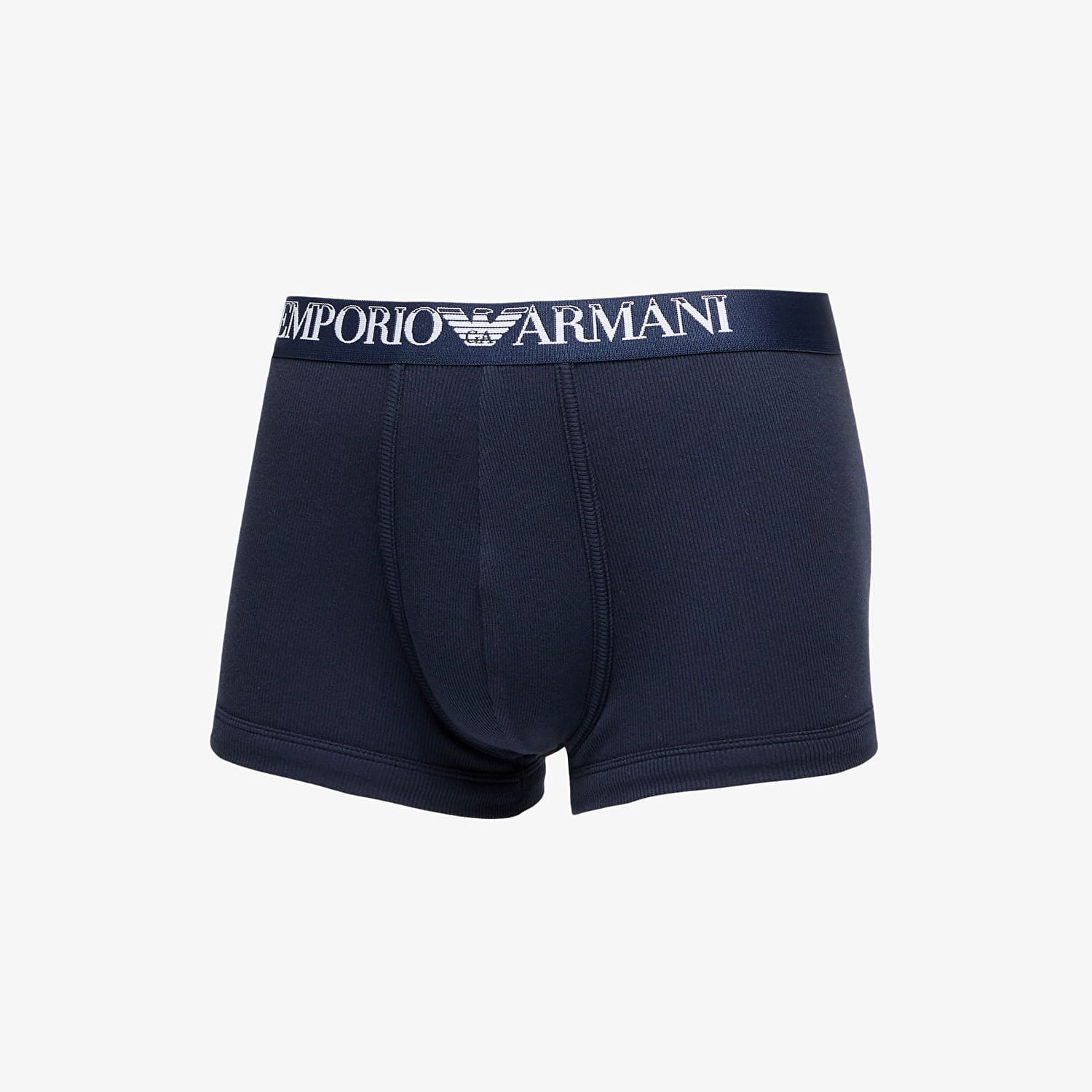 Undertøj og sokker Emporio Armani EA7 Men's Knit Trunk 2-Pack Marine/ Bianco M Sort | 112023 4R502 17135, 1