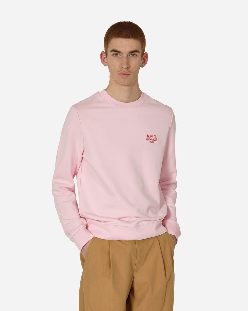 Sweater A.P.C. Rider Crewneck Lyserød | COEZD-H27699 TFE
