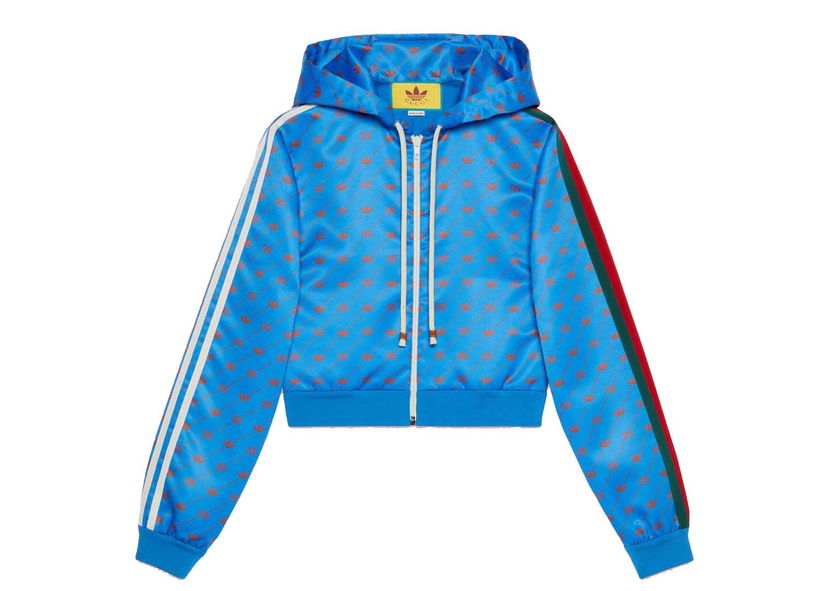Jakke Gucci adidas x Zip Jacket Blue Blå | 693421 XJEBI 6269