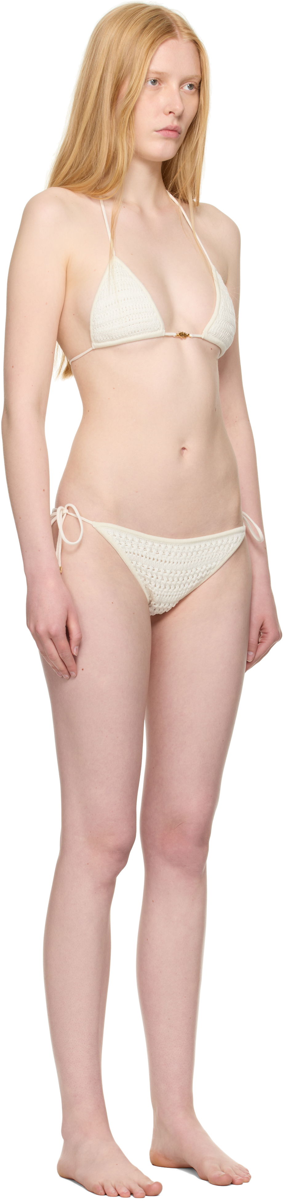 Badetøj AMIRI AMIRI Crochet Bikini Hvid | AWKNRA1001, 1