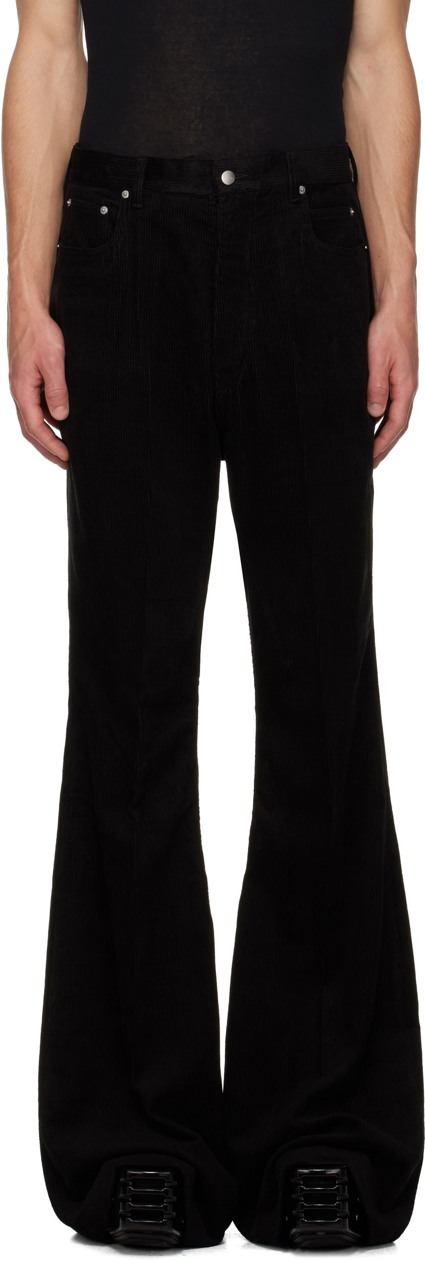 Bukser Rick Owens Concordians Bolan Bootcut Trousers Sort | RU02E1335 MLC9