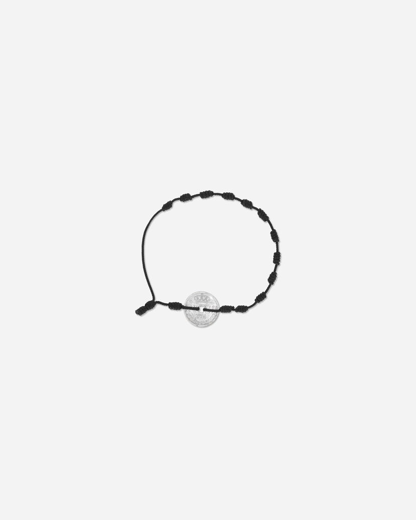 Armbånd Neighborhood Cord Coin Bracelet Sort | 251MYNH-AC02 BK