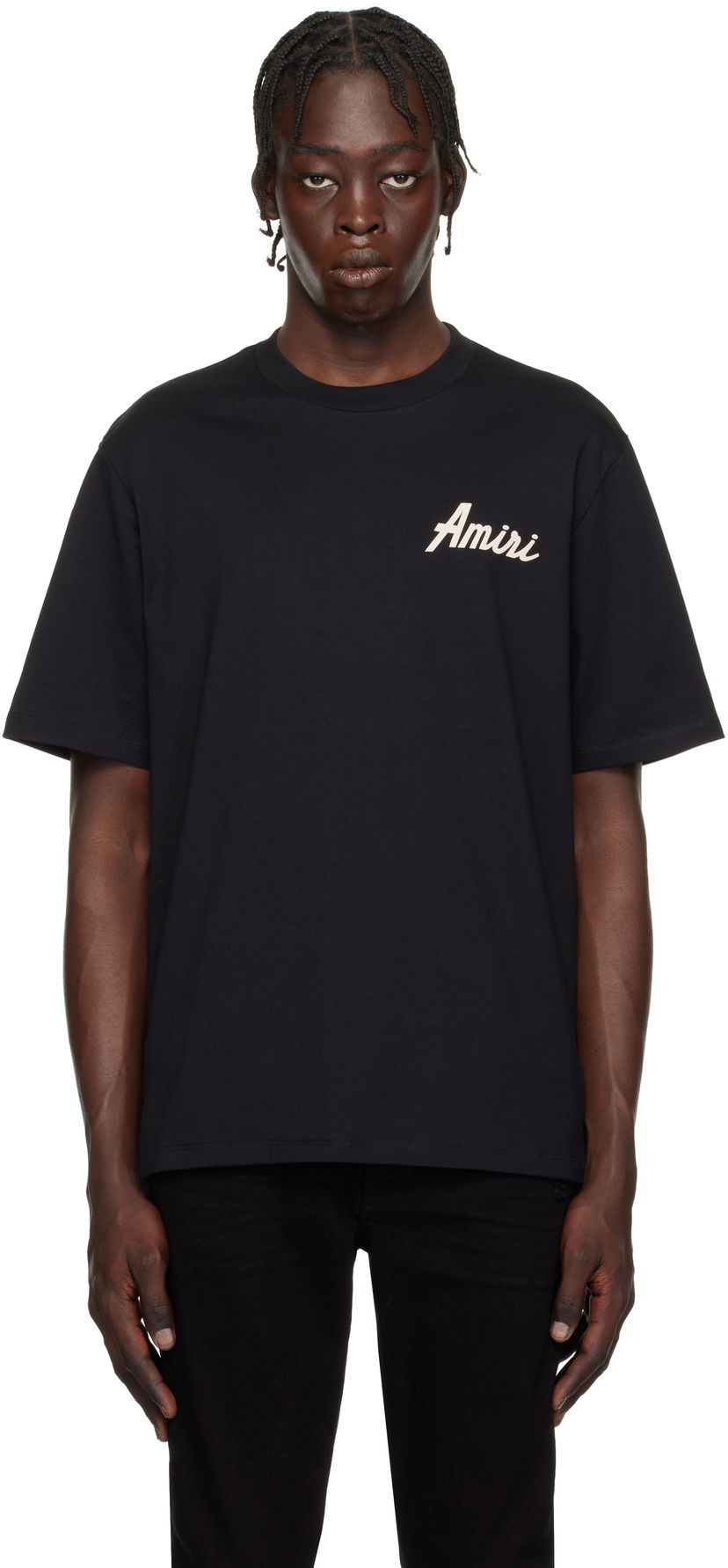 T-shirt AMIRI Black 'City' T-Shirt Sort | AMJYTE1146