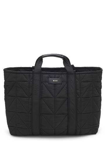 Mulepose BOSS Quilted tote bag with logo patch Sort | 50552480, 0