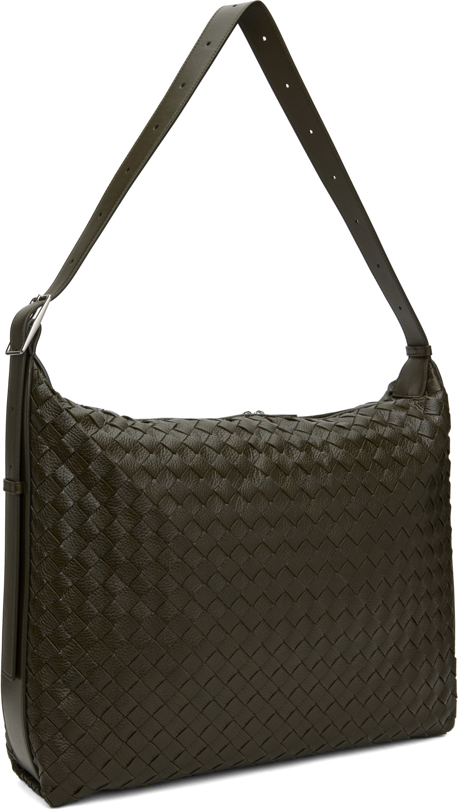 Rejsetaske Bottega Veneta Bottega Veneta Woven Leather Traveller Bag Grøn | 806974 V4TD1 3386, 1
