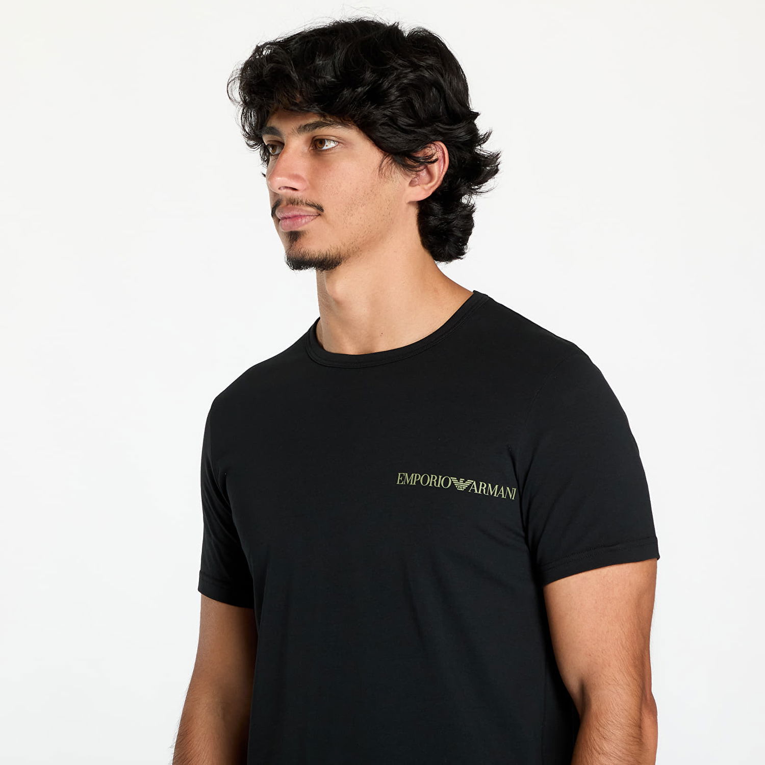 T-shirt Emporio Armani T-shirt EA7 Men's Knit 2-Pack T Nero/ Nero L Sort | 111267 4F717 23820, 1