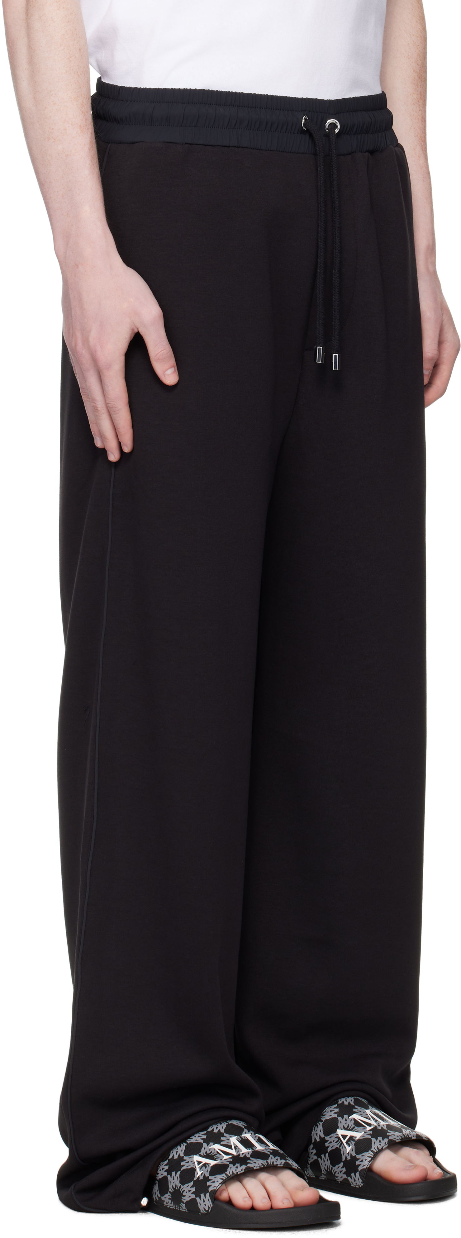 Joggingbukser AMIRI AMIRI Lounge Track Sweatpants Sort | AMPATP1022, 1
