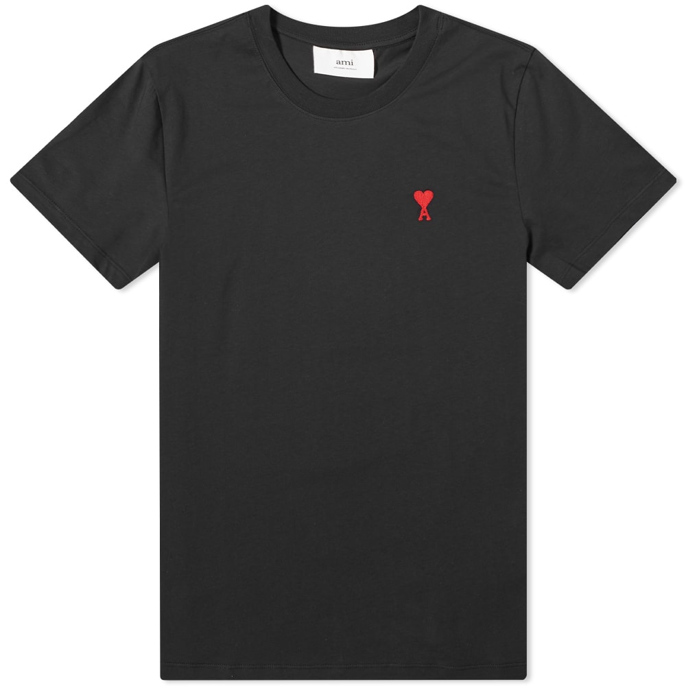 T-shirt AMI Small A Heart Tee Sort | BFHJ108-723-001, 0