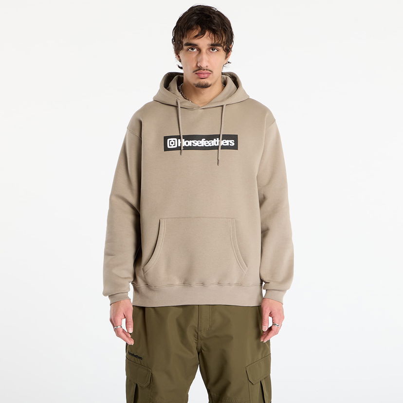Sweatshirt Horsefeathers Drown Hoodie S Beige | SM1369E