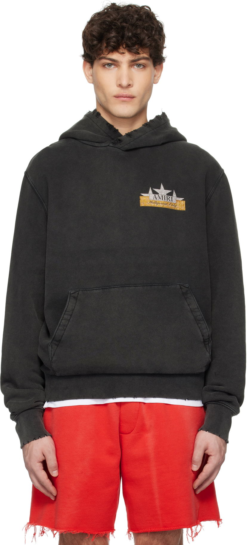 Sweatshirt AMIRI AMIRI Vintage Crystal Star Hoodie Sort | AMJYHD1095