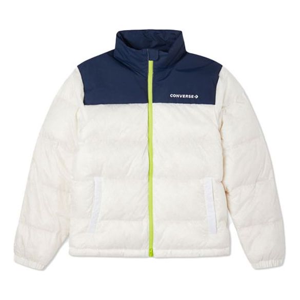 Puffer jakke Converse Short Down Jacket Hvid | 10022767-A01, 0