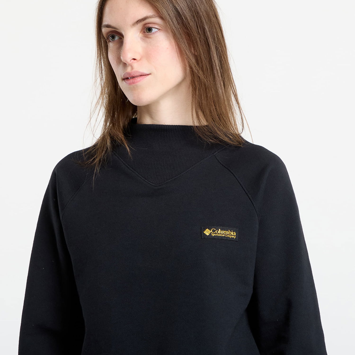 Sweatshirt Columbia Columbia High Cascades™ Crop French Terry Sweatshirt Sort | 2136421010, 1