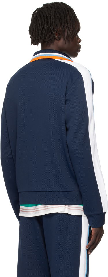 Jakke Casablanca Casablanca Pique Track Jacket Mørkeblå | MPF25-JTP-391-01, 2