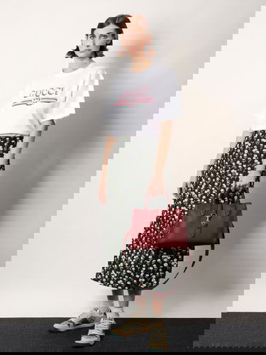 T-shirt Gucci Gucci T-Shirt with Logo Hvid | 788093XJG1J9082, 1