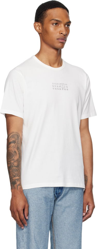 T-shirt Maison Margiela MM6 Maison Margiela Logo T-Shirt Hvid | SH0GC0057 S24312, 1