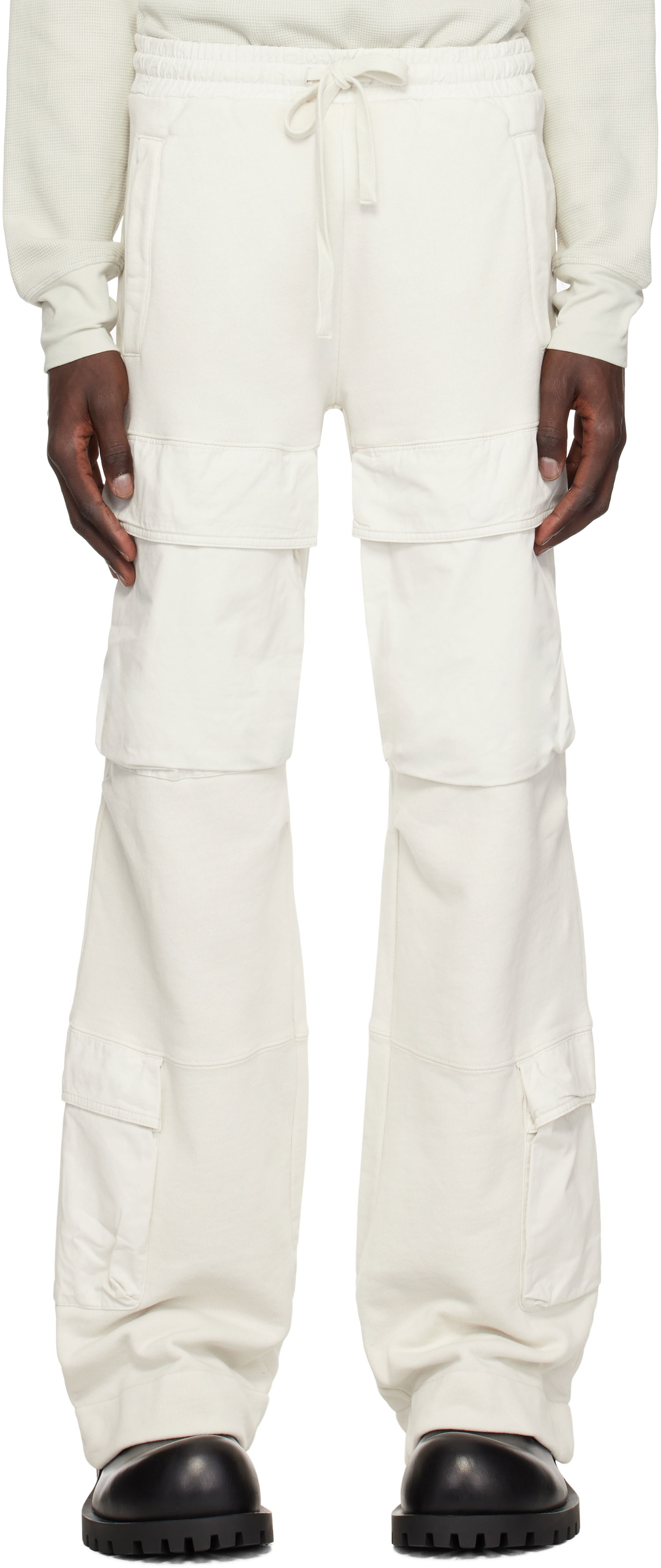 Cargo bukser Entire Studios Utility Cargo Pants Hvid | ES2341RI, 0