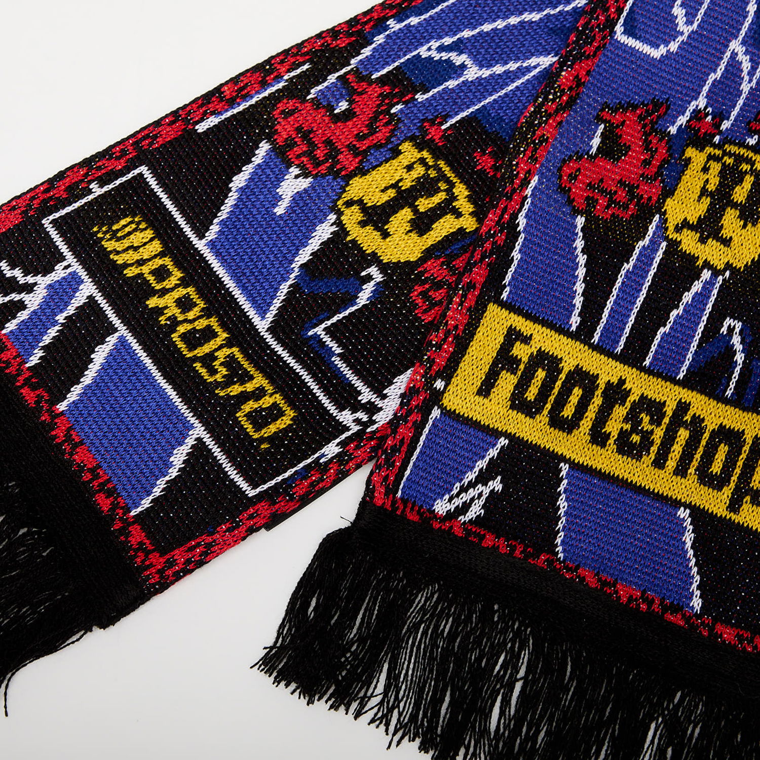 Tørklæde Footshop FTSHP x PROSTO Forza Electric Blue Scarf Sort | FTSHP_419, 1