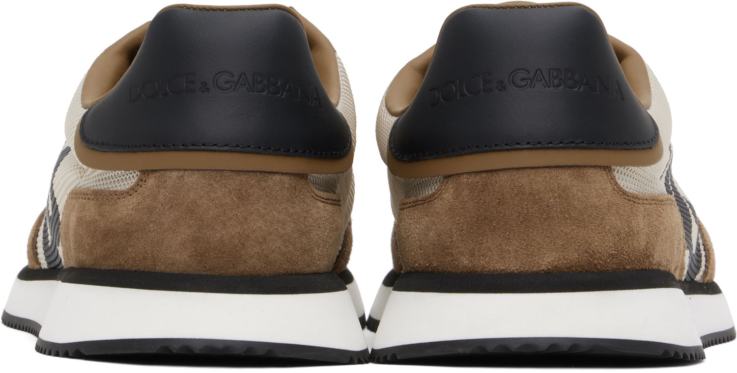 Sneakers og sko Dolce & Gabbana Mixed-Material 'DG' Cushion Brun | CS2288 A3D24, 1