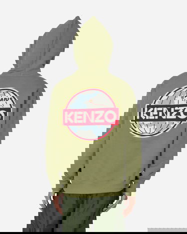 Sweatshirt KENZO Travel Hoodie Grøn | FD65SW0914MV 61, 3