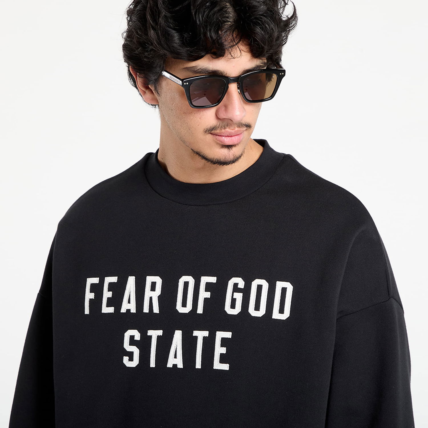 Sweatshirt Fear of God Fear of God Essentials 90's Crewneck Sweatshirt Sort | 192SP256550F-861, 1