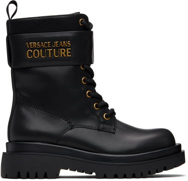 Sneakers og sko Versace Versace Jeans Couture Logo Hardware Boots Sort | E79VA3S64_E71570, 0