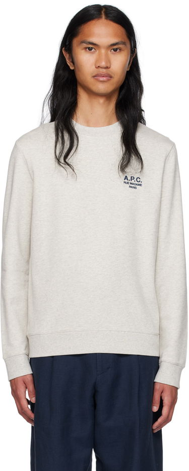 Sweatshirt A.P.C. Gray Rider Hvid | COEZD-H27699, 0