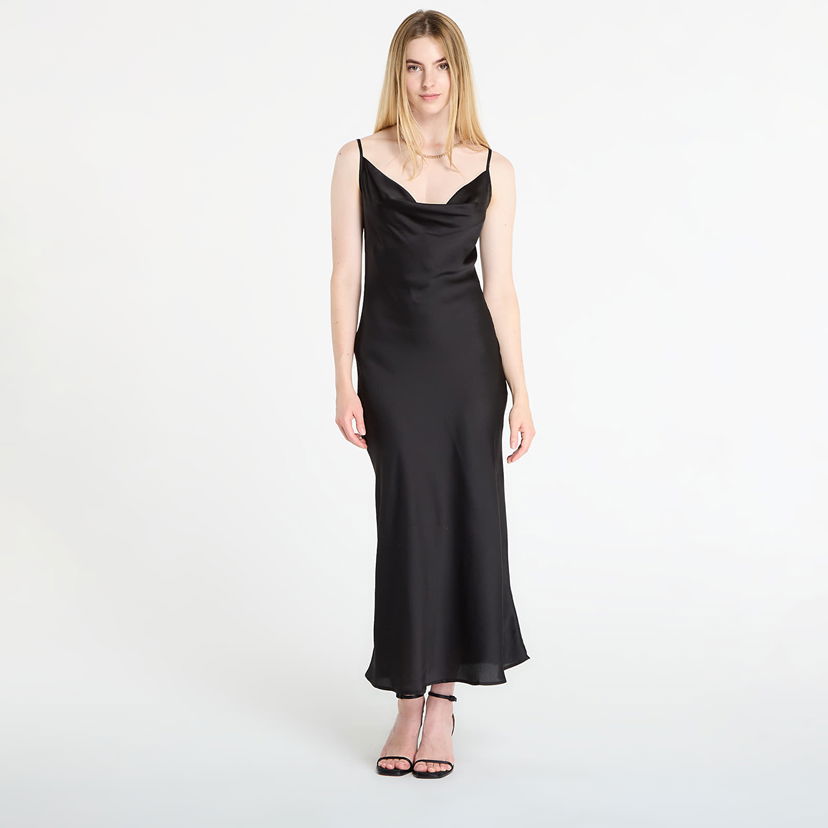 Kjole GUESS GUESS Akilina Cowl Neck Slip Dress Sort | W5GK85WH9C2-JBLK