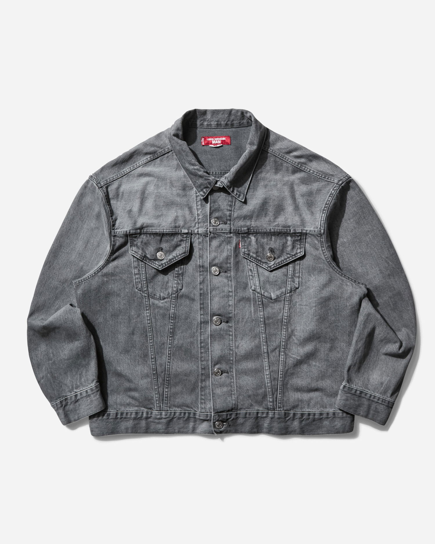 Jakke Junya Watanabe Selvedge Denim Trucker Jacket Grå | WO-J203-051 001, 1
