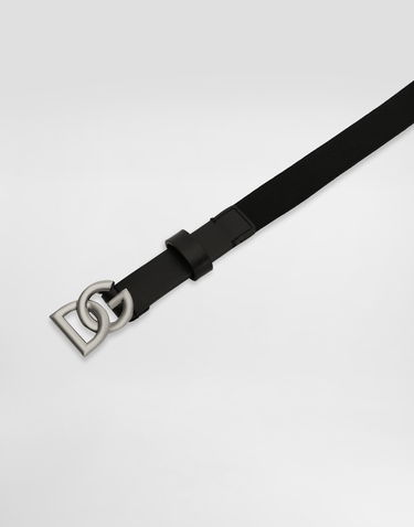 Bælter Dolce & Gabbana Dolce & Gabbana Calfskin and Elastic Belt Sort | EC0086AQ61680999, 1