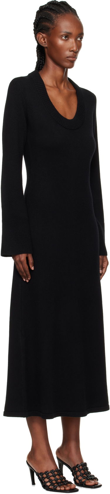 Kjole Loulou de Saison Loulou de Saison Ari Knit Maxi Dress Hvid | ARI, 4