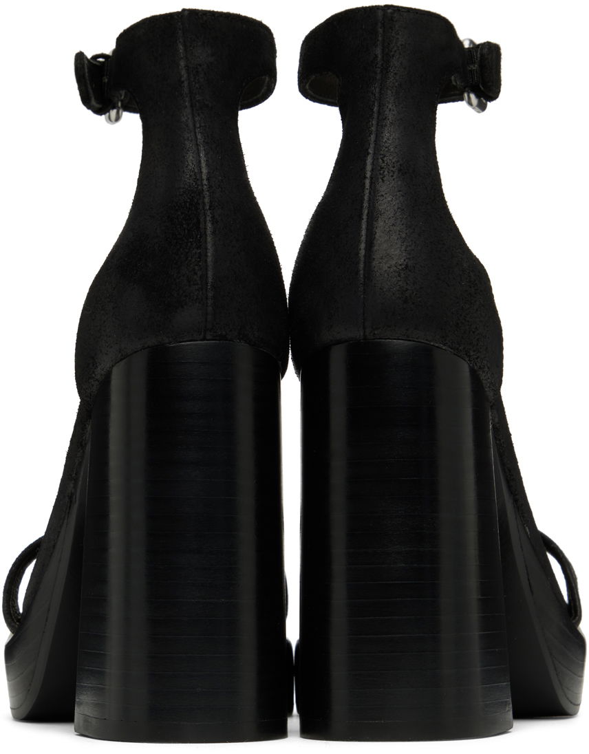Kjole rag & bone rag & bone Matrix Heeled Suede Sandals Sort | WFF22HF019MX19, 1
