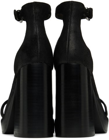 Kjole rag & bone rag & bone Matrix Heeled Suede Sandals Sort | WFF22HF019MX19, 1