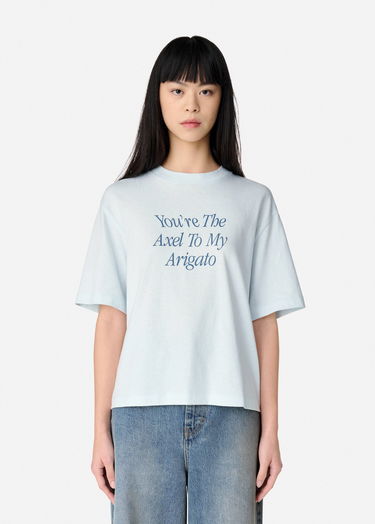 Crop top AXEL ARIGATO Printed Cropped T-Shirt Blå | A3010001, 2
