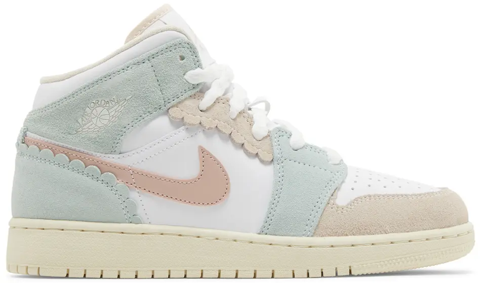 Sneakers og sko Jordan Air Jordan 1 Mid SE Pink Oxford (GS) Hvid | DZ5361-100, 0