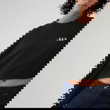 Tøj GAP Sweatshirt Crop Sweatshirt True Black L Grøn | 498952-02, 3