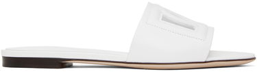 Sneakers og sko Dolce & Gabbana White 'DG' Cutout Slides Hvid | CQ0436 AY329, 0