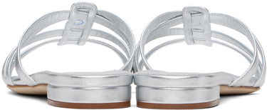 Skopleje Manolo Blahnik Manolo Blahnik Riran Strappy Leather Sandals Metalisk | 124-2479, 1