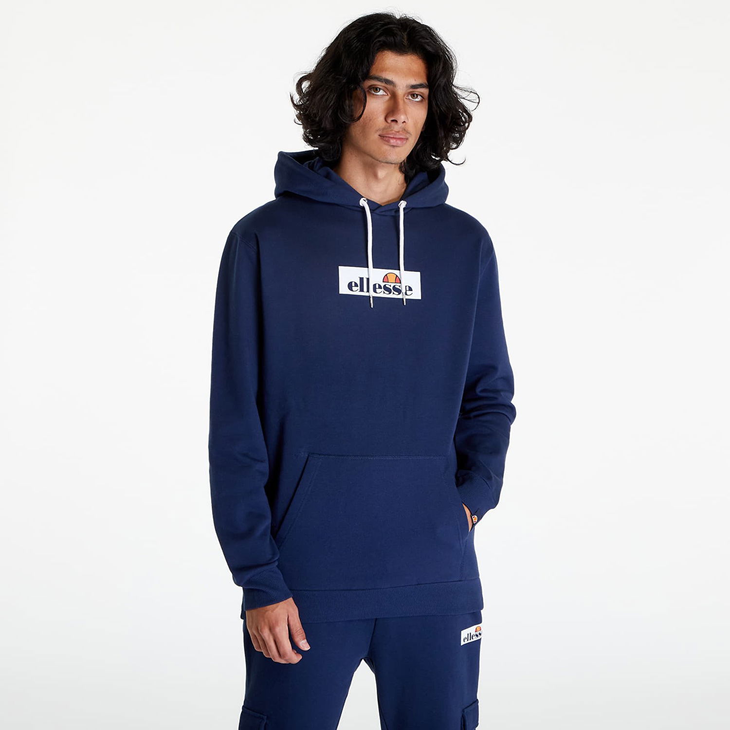 Sweatshirt Ellesse Crestida OH Hoody Mørkeblå | SHP15779429, 0
