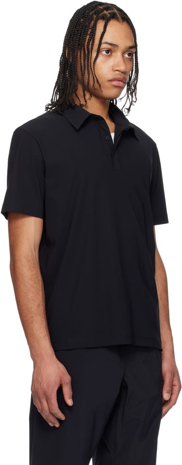 Polo skjorte Moncler Moncler Black Logo Patch Polo Sort | K10918A00010829JP, 1