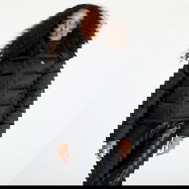 Puffer jakke CALVIN KLEIN Shiny Monologo Jacket Sort | J20J224616 BEH, 0