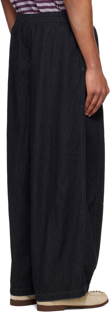 Bukser Needles NEEDLES H.D. Drawstring Wide-Leg Jeans Sort | QV156, 2