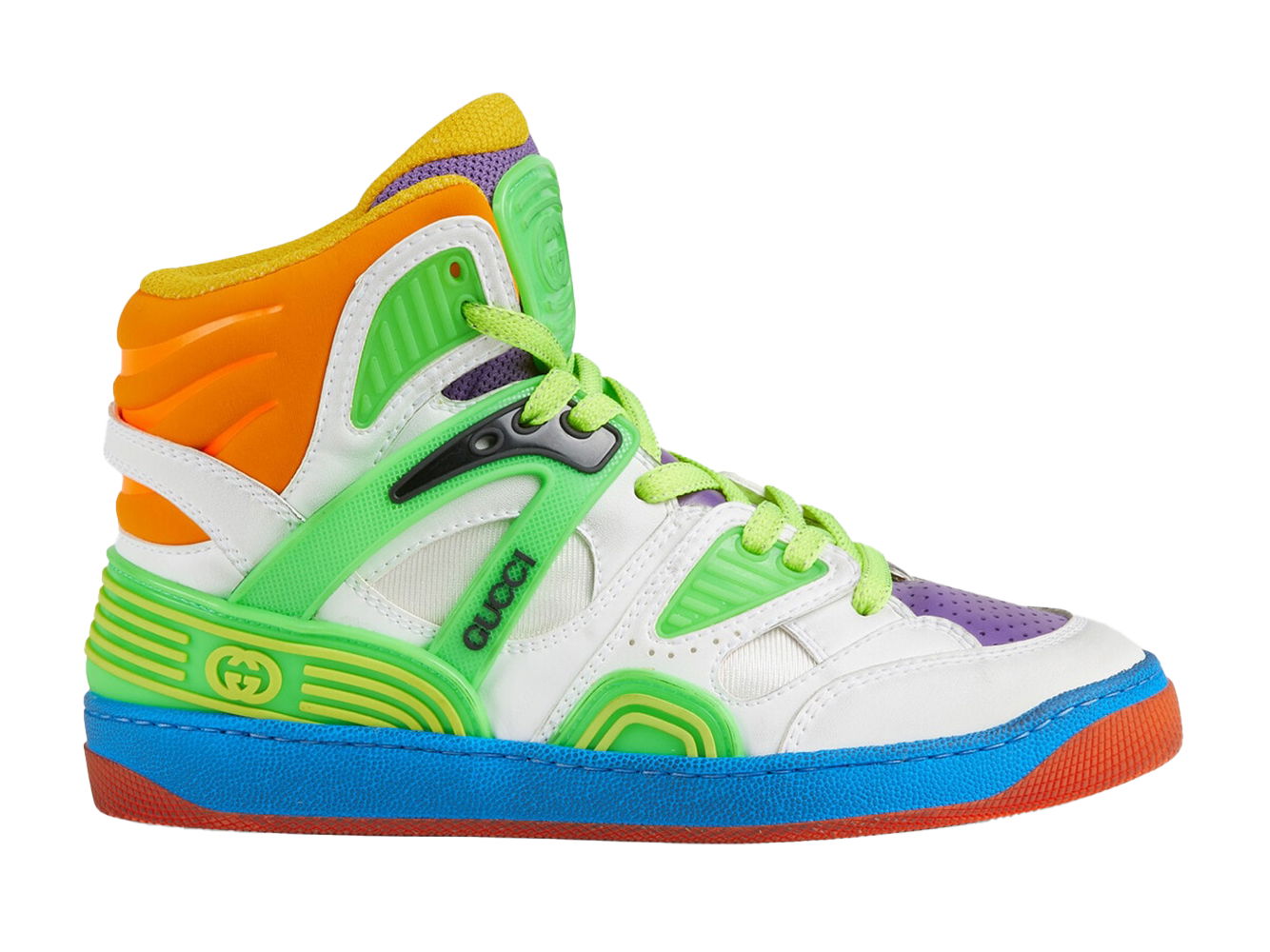 Sneakers og sko Gucci Basket 'White Demetra Green Purple Orange Blue' Flerfarvet | 661310 2SH80 9062, 0