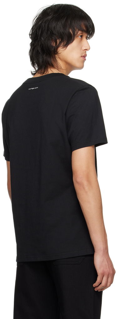 T-shirt Courrèges Courrèges Straight Graphic T-Shirt Sort | 124JTS008JS0112, 2