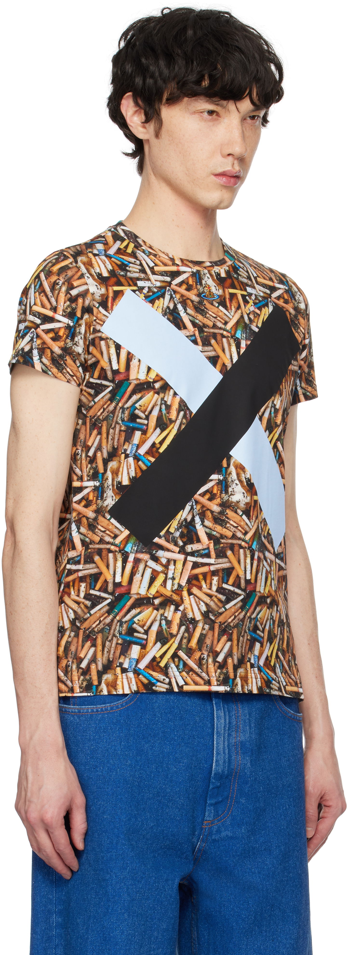 T-shirt Vivienne Westwood Vivienne Westwood Cigarette Print T-Shirt Flerfarvet | 3G01001G-J006E-, 1