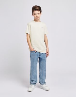 T-shirt Lee Lee Badge T-Shirt Size 9/10 Beige | 112365183, 0